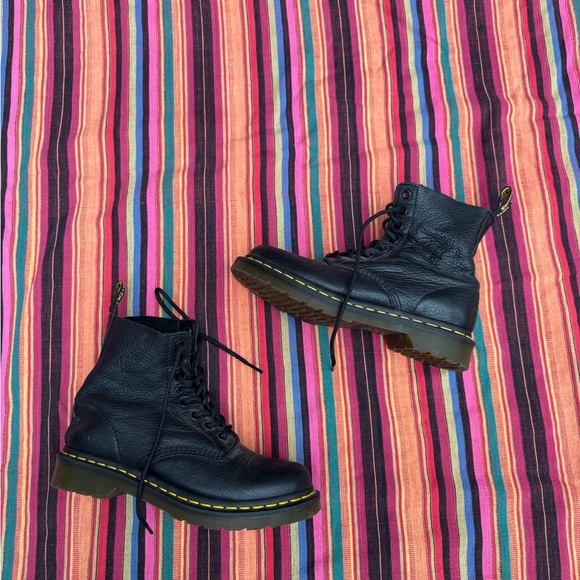 Dr. Marten Pascal Virginia Leather Lace Up Boots 7 - Picture 2 of 6